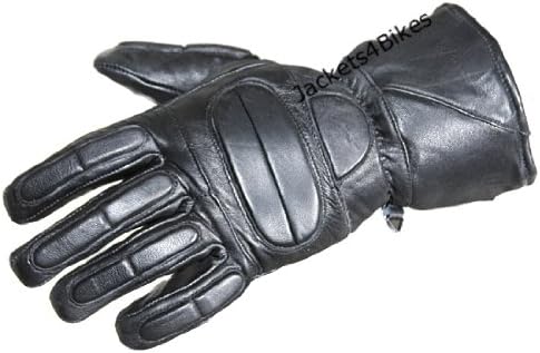 Mens Winter Gauntlet Motorcycle Gloves for Cold Weather Use