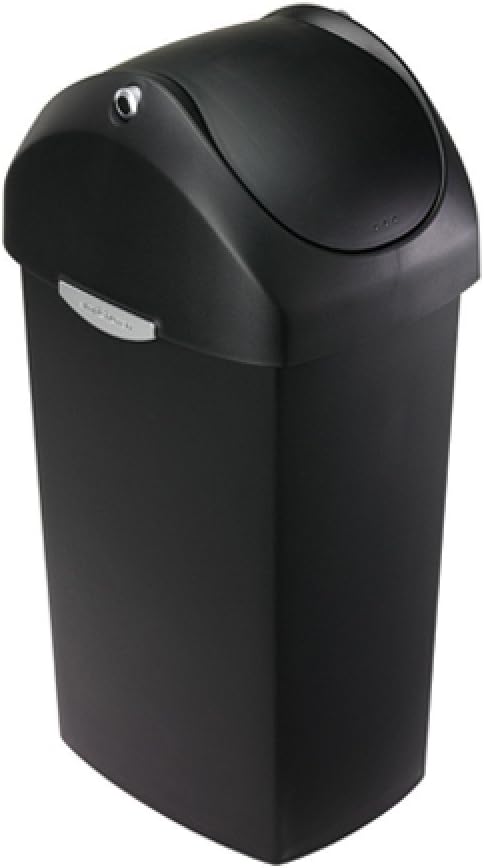 simplehuman 60 Liter Swing Lid Trash Can for Easy Use