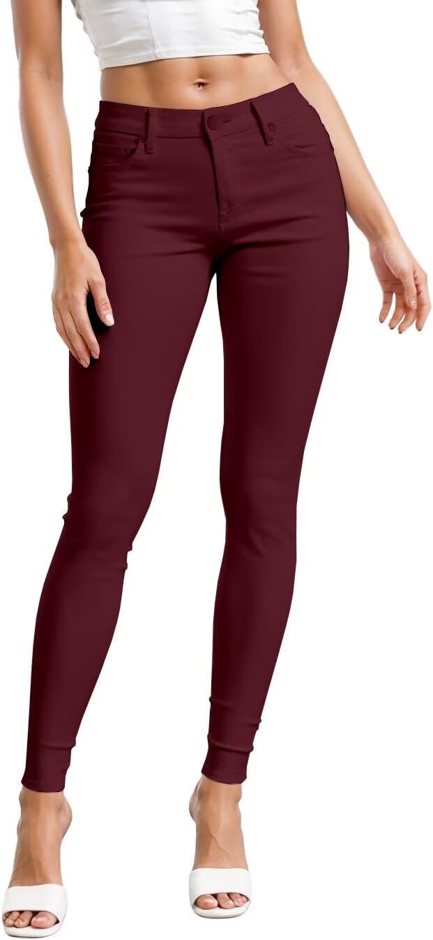 Hybrid & Company Womens Hyper Ultra Stretch Comfy Skinny Leg Pants