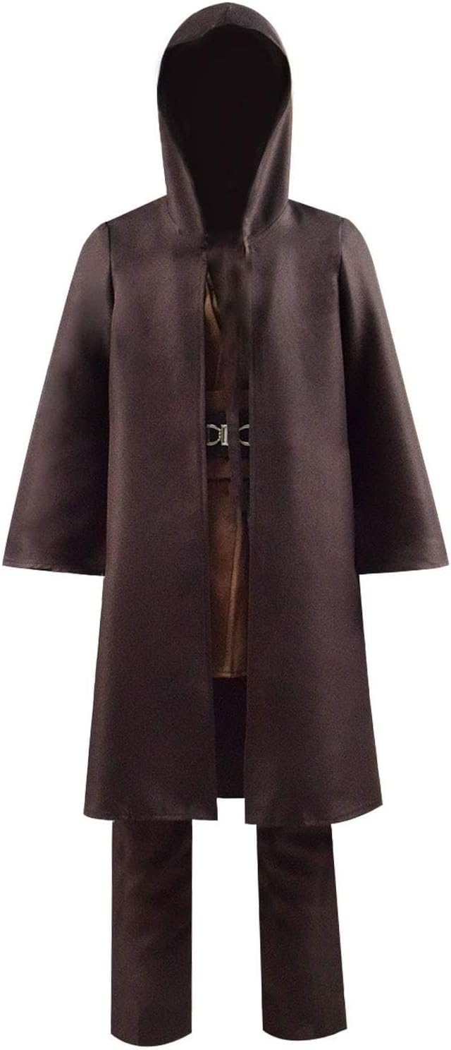Rongxu Kids Tunic Costume Hooded Robe Full Set for Halloween