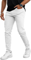 Mens Jeans Skinny Stretch Premium High Rise Colored Jeans (Style 8W1B)