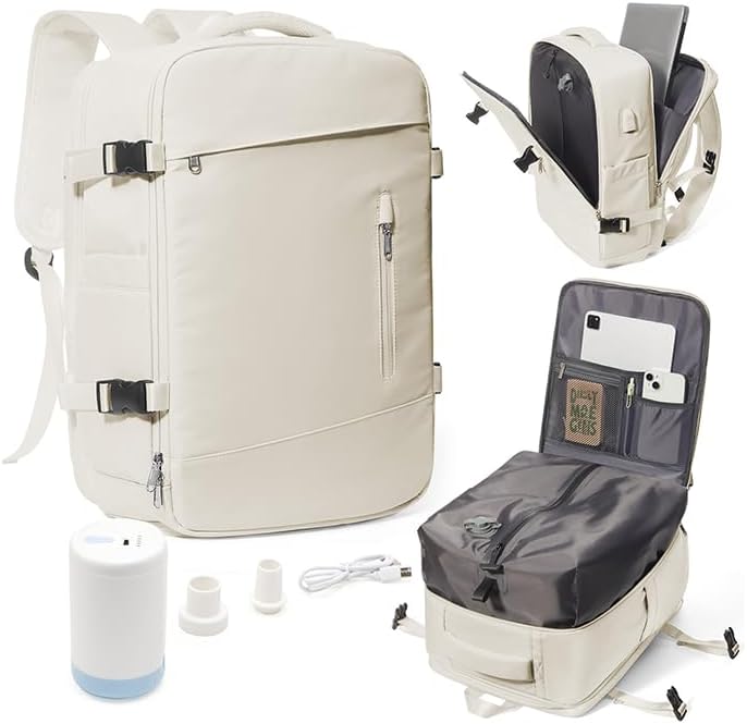 Travel Backpack for Women Men with Shoe Compartment and USB