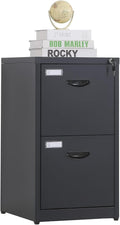 2-Drawer File Cabinet with Lock - Secure Metal Vertical Filing