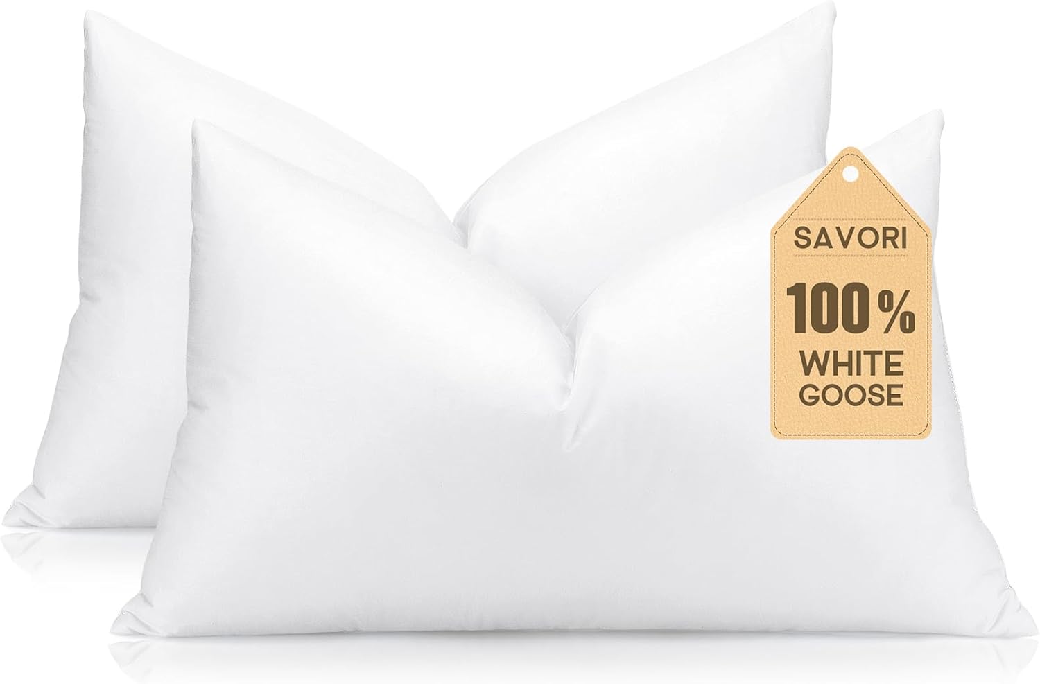 SAVORI 16x24 Lumbar Pillow Insert Set of 2 for Cozy Comfort