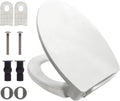 Soft Close Toilet Seat Elongated - Gentle Close Cotton White