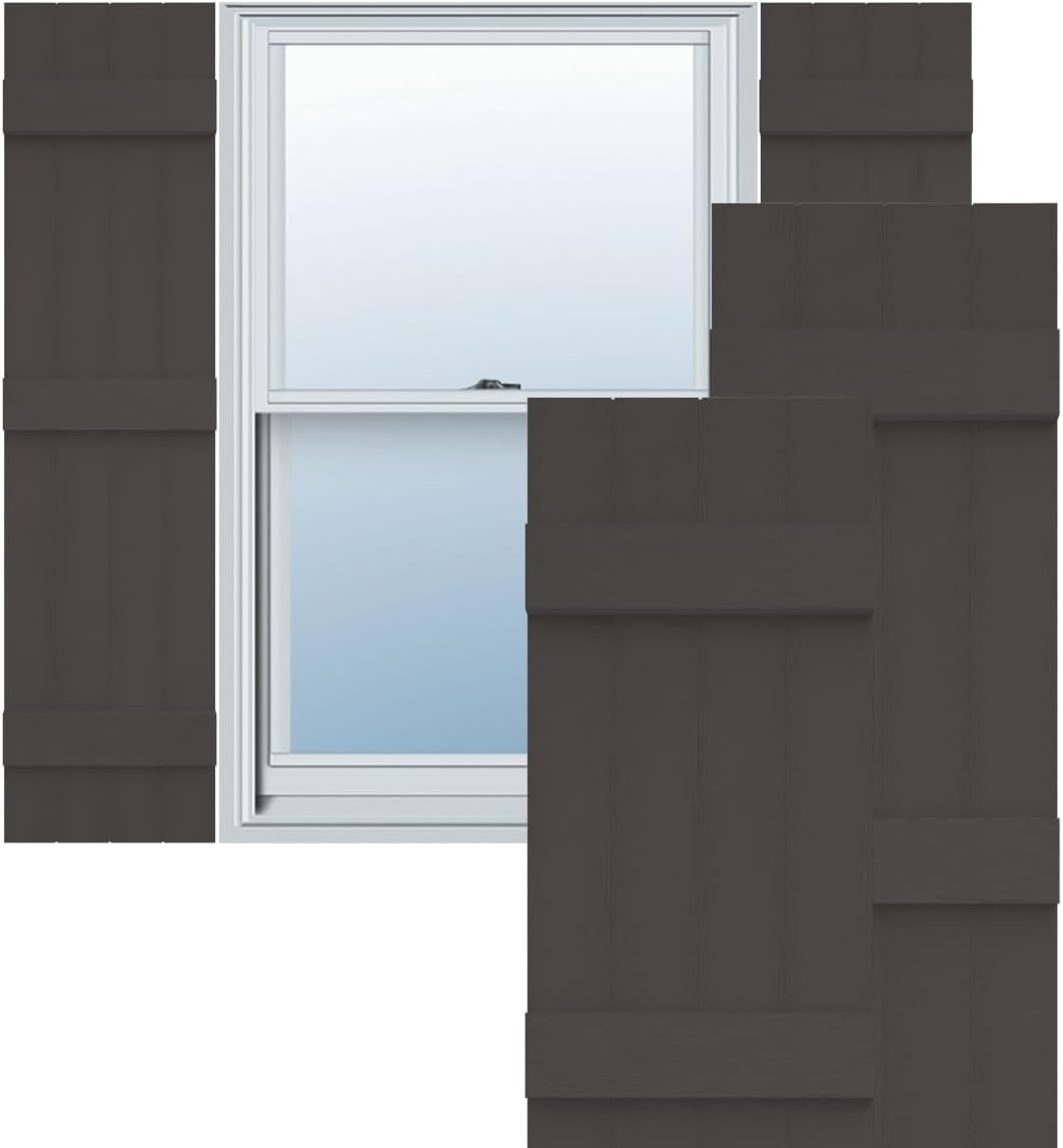 Ekena Millwork Vinyl Board-n-Batten Shutters for Home Decor