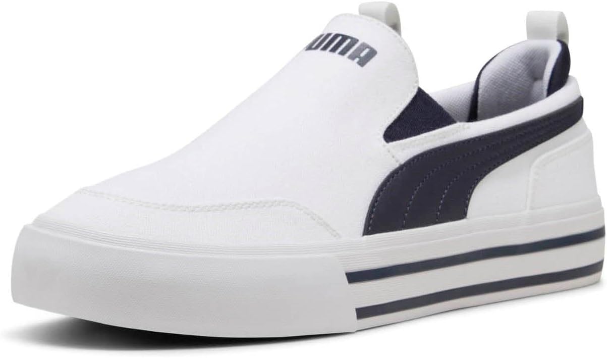 PUMA Men's Court Classic Vulc Slip On Shoes for Effortless Style