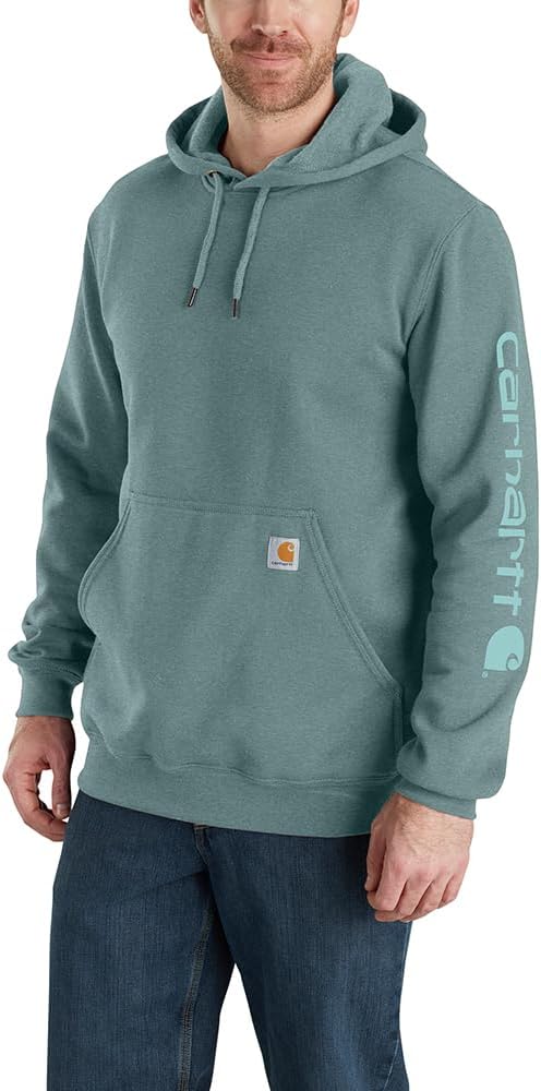Carhartt Men's Loose Fit Midweight Logo Sleeve Graphic Sweatshirt