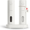 Electric Salt and Pepper Grinder Set Pure White - USB Rechargeable