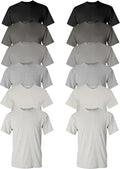 Men's Heavy Cotton Tee 12-Pack Assorted Colors Small to 5XL - Everyday