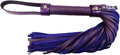 Leather H-Style Flogger - Unisex One Size Purple Rouge