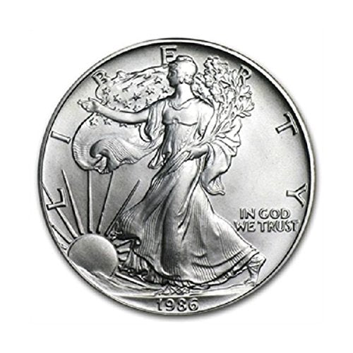 1986 American Silver Eagle Uncirculated Coin with Certificate