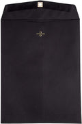 10 x 13 Open End Catalog Envelopes with Clasp Closure - Smooth Black