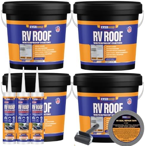 RV Roof Coating 4 Gallon Kit for Ultimate UV Protection