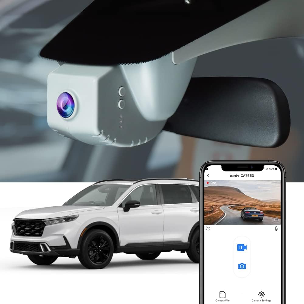Fitcamx 4K Dash Cam for Honda CR-V 2023-2026 with OEM Look