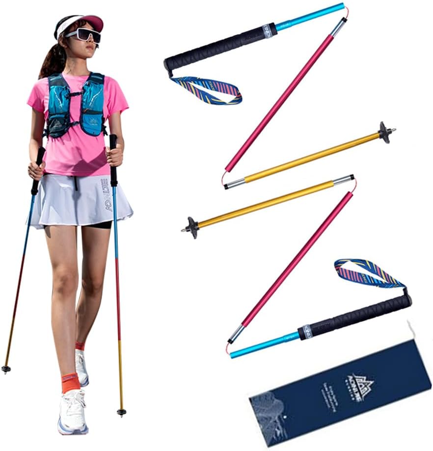 Ultra-light AONIJIE Carbon Fiber Trekking Poles - Shock Absorbing!