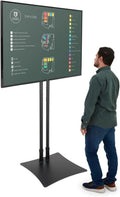 88 x 29 in Tall Flatscreen Stand for 32-70 in TVs - Extra Tall Steel