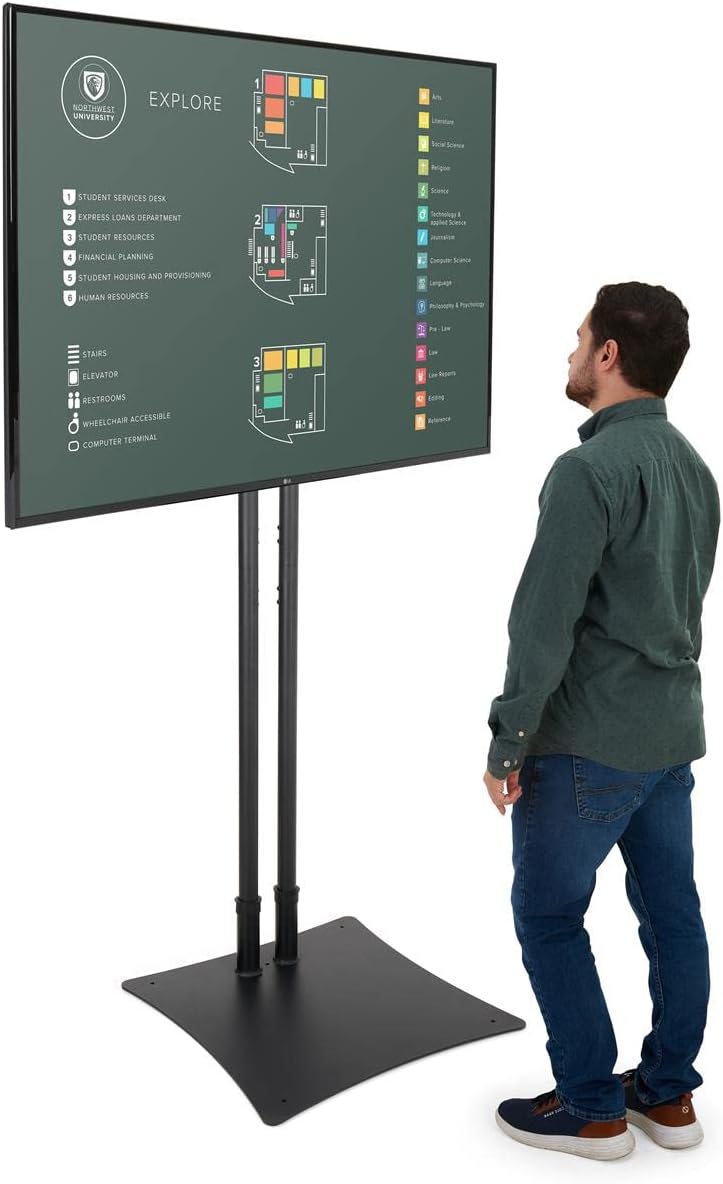 Displays2go Tall Flatscreen Stands for 32-70 Inch TVs