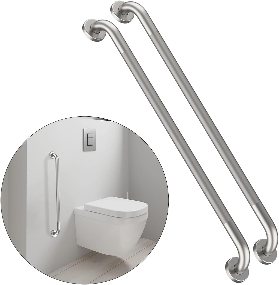 36 Inch Anti Slip Shower Grab Bar for Safety and Support