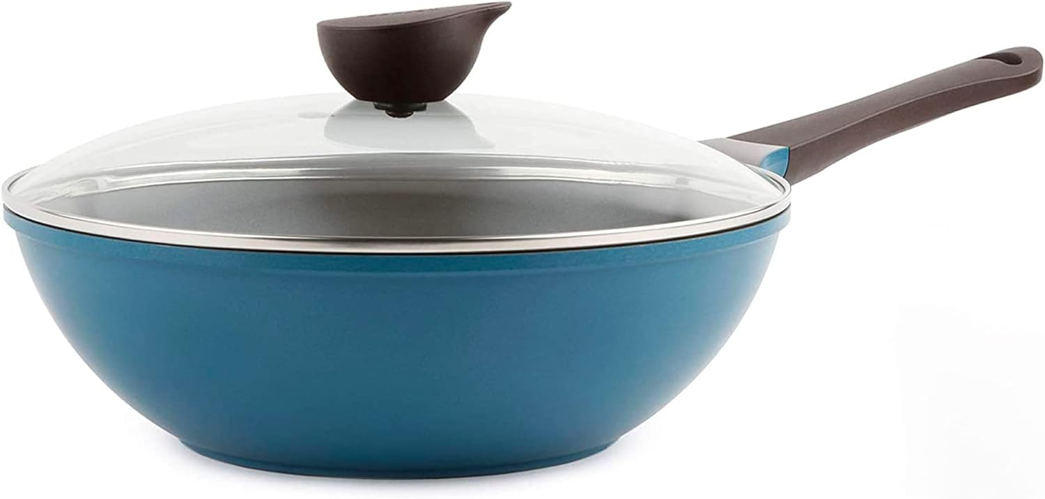 Neoflam Eela 12 Inch Non Stick Chef's Wok for Healthy Cooking