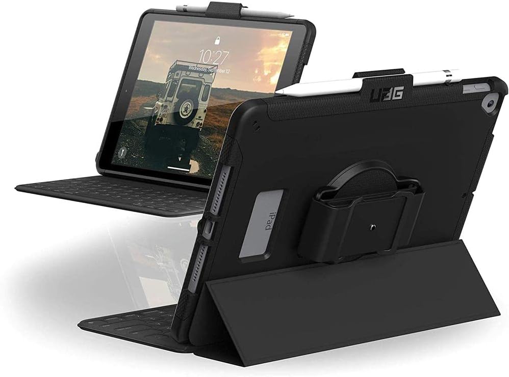URBAN ARMOR GEAR iPad 10.2 Case with Hand Strap and Pencil Holder