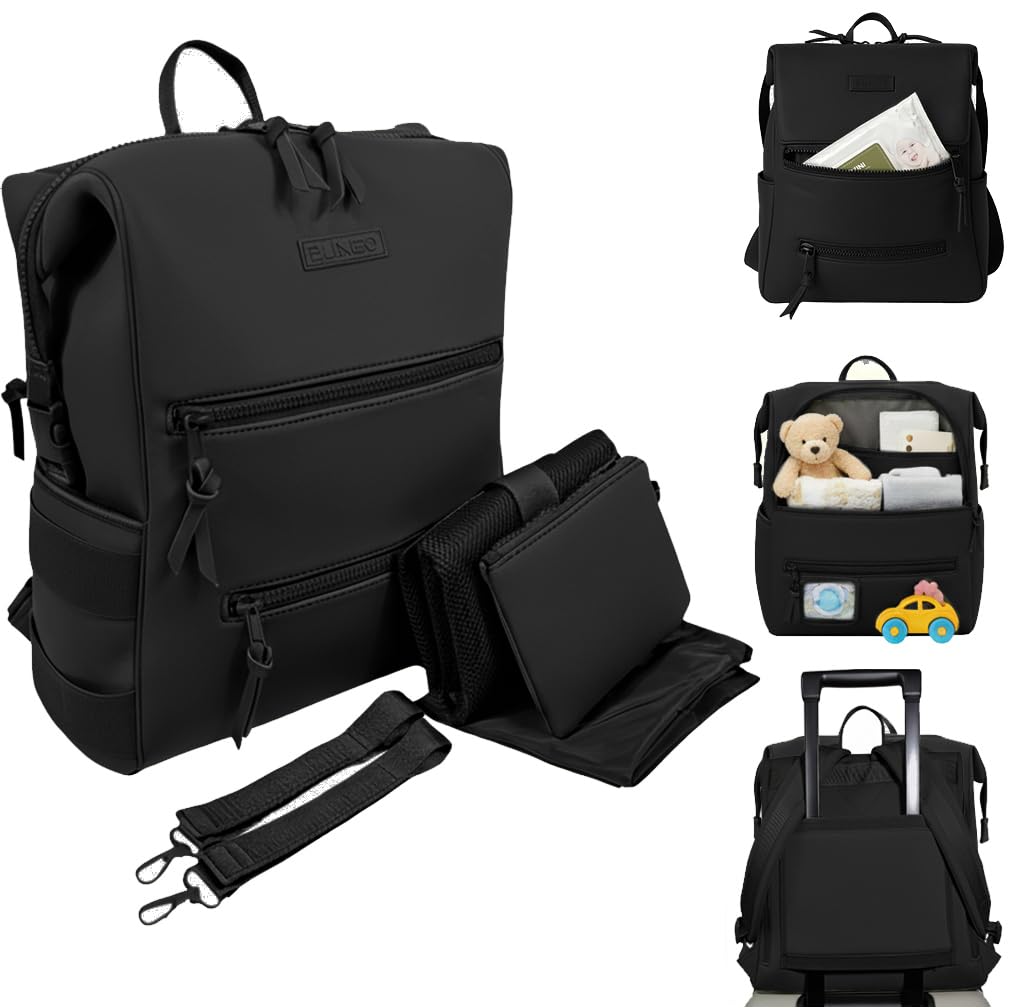 Neoprene Diaper Bag Backpack for Stylish Moms and Dads