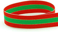 USA Made 5/8ft Emerald Green Red Gold Holiday Grosgrain Ribbon - 100