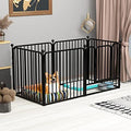 Dog Panel Pet Playpen - Heavy Duty Indoor Outdoor Exercise Pen (55in x