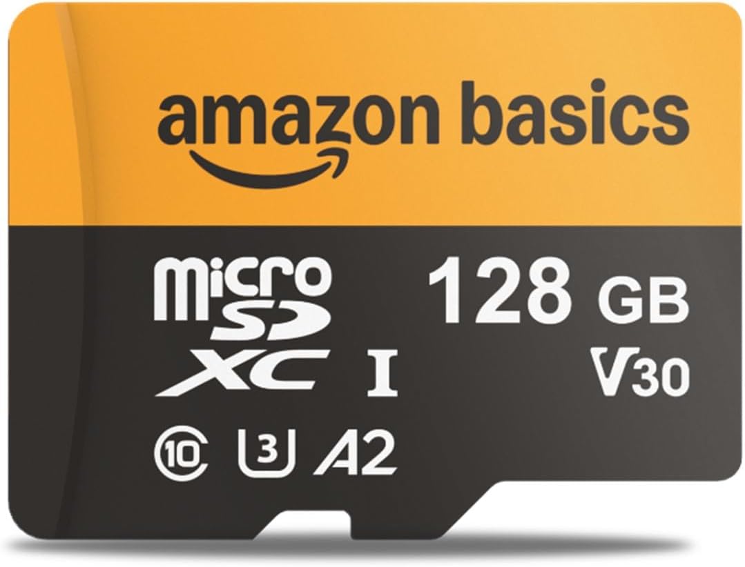High-Speed 128GB MicroSDXC Card with Reader - Up to 200MB/s
