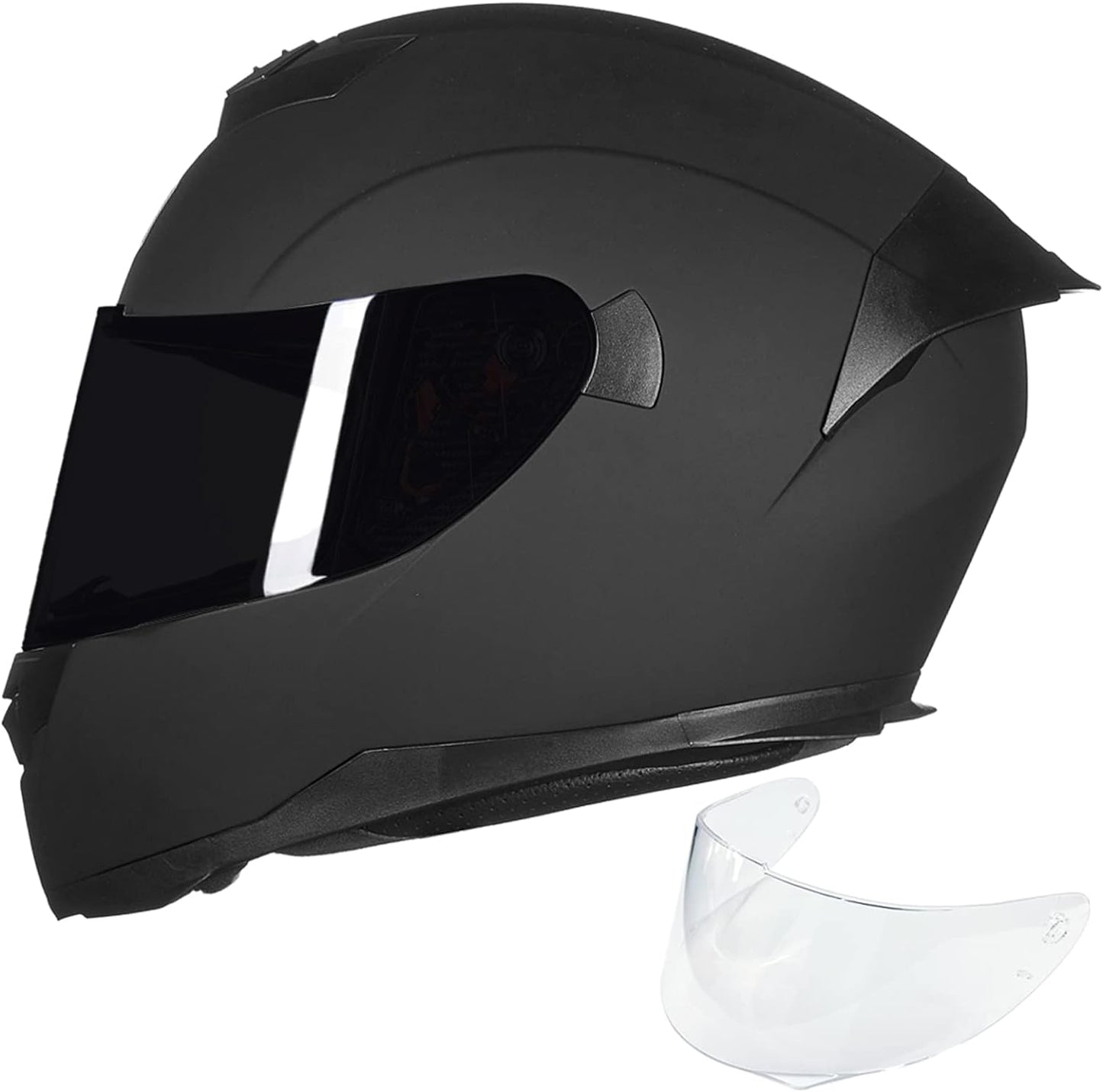 DOT Certified Motorcycle Helmet with Dual Visors
