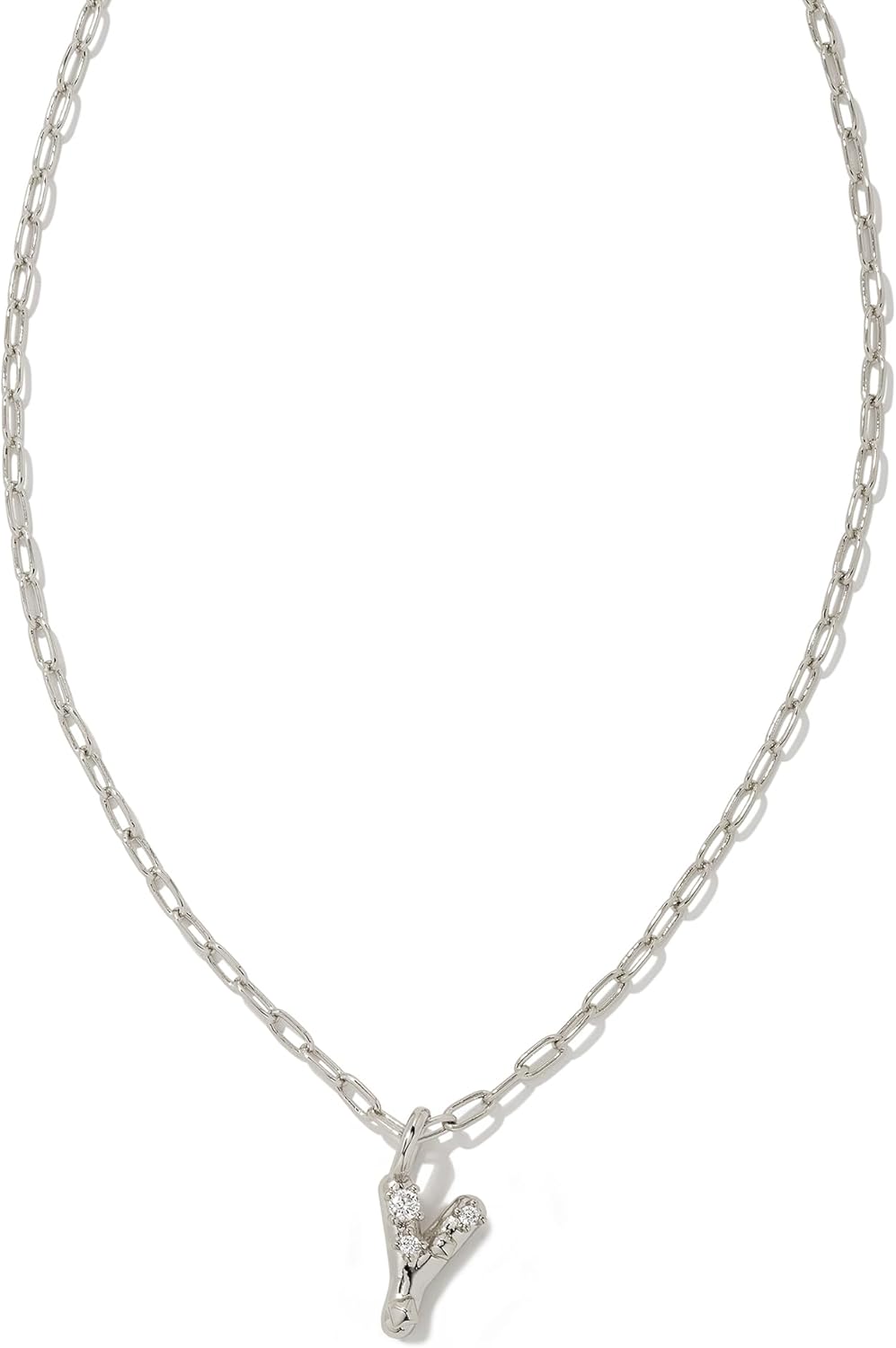 Kendra Scott Crystal Letter Short Pendant Necklace for Women