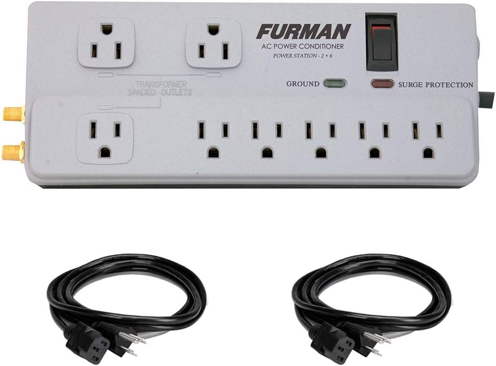 Furman Power Conditioner Bundle: Superior Protection + Bonus Extension Cables