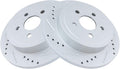 TRQ Rear Performance Brake Rotors Set Compatible with PT Cruiser