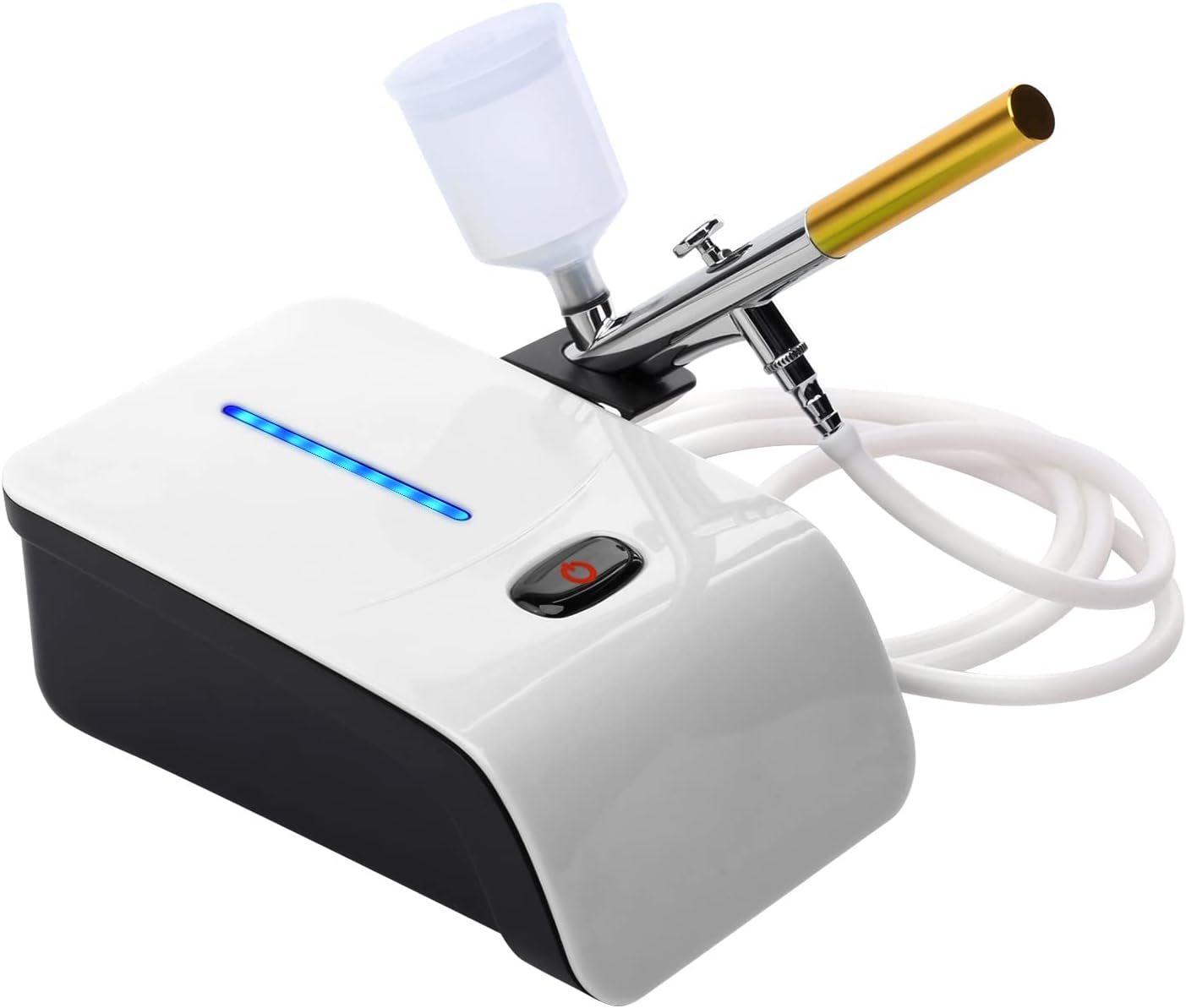 Dual-Action Airbrush Kit: 5-Level Pressure, 2 Paint Cups