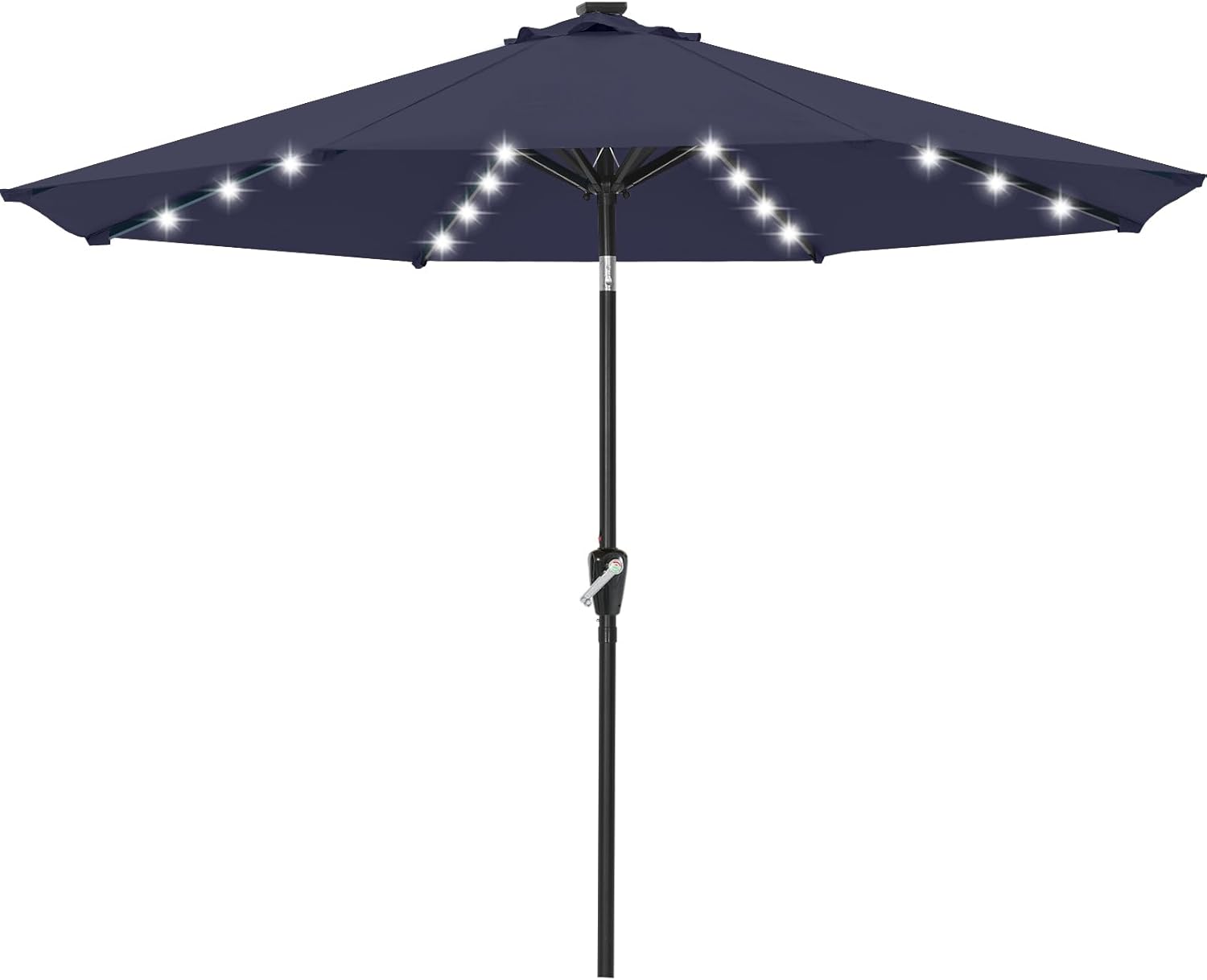 Durable Solar Led Patio Umbrellas with 32LED Lights 9FT