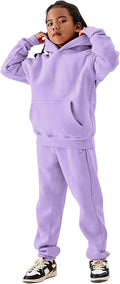 Girls Fleece 2-Piece Hoodie and Jogger Set - Warm Everyday Wear