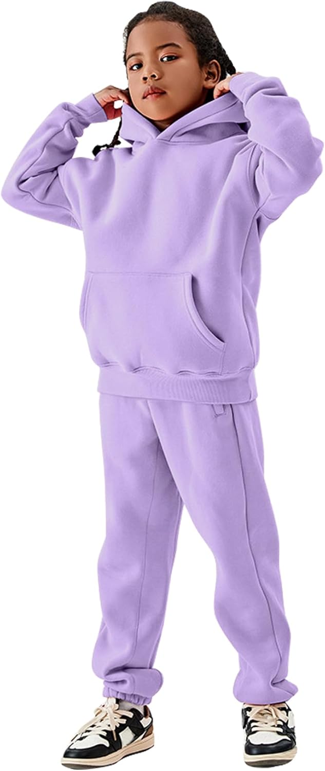 Flygo Girls Boys Fleece 2 Piece Outfits for Cozy Comfort