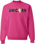 Unisex Crewneck Pride Sweatshirt - Wild Bobby Unicorn Rainbow