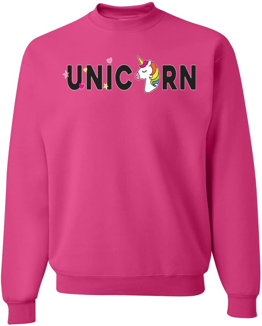 Wild Bobby Unicorn Rainbow LGBTQ Pride Unisex Crewneck Sweatshirt