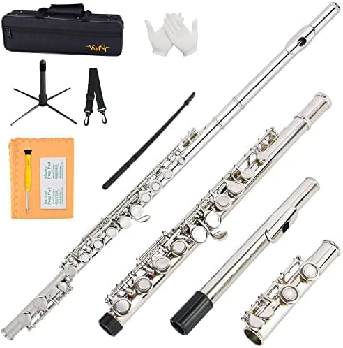 Closed Hole C Flute with 16 Keys for Beginners and Students