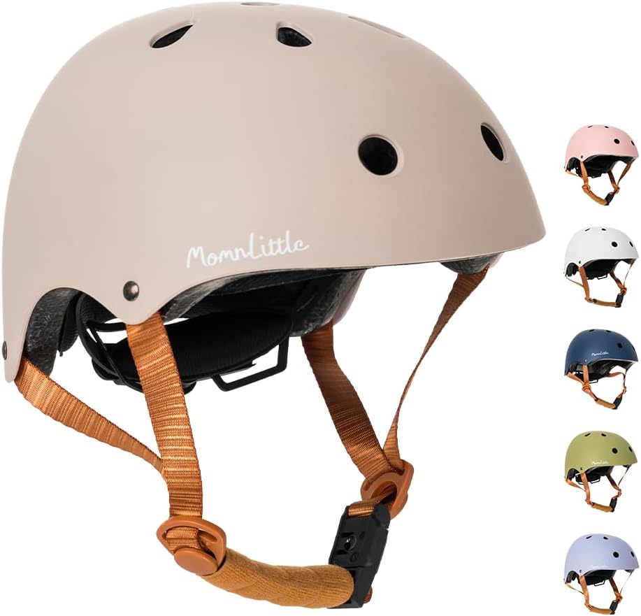 MomnLittle Kids Bike Helmet with Quick Magnetic Buckle Safety
