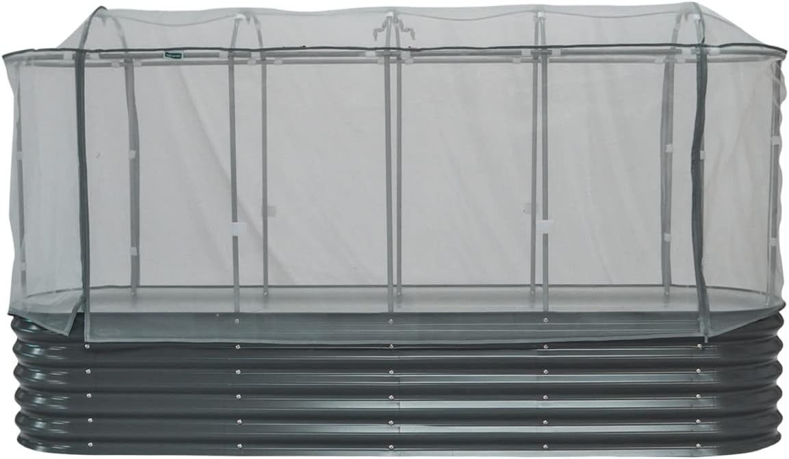 Vego Garden Cover System for 3.5ft Round Garden Bed Protection