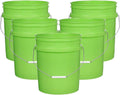 5 Gallon Food Grade Plastic Bucket - Made in USA, Metal Handle
