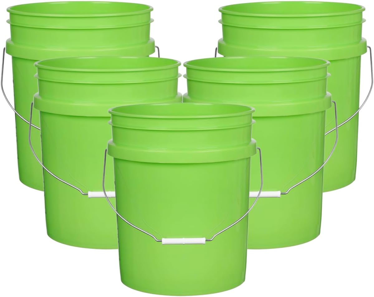5 Gallon Premium HPDE Plastic Bucket for Food Storage Needs