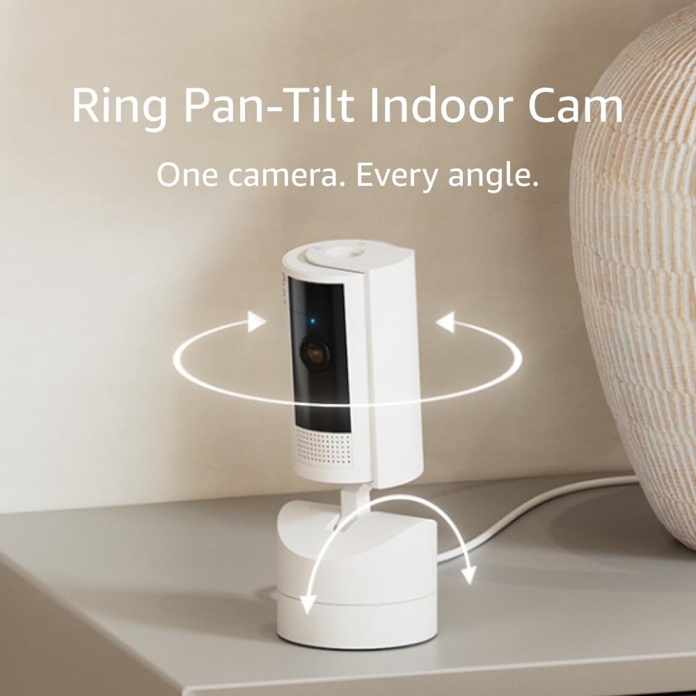 Ring 360 Pan-Tilt Indoor Cam | HD Video & Two-Way Talk