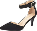Kitten Heel Low Heel Pumps for Women - Closed Pointed Toe Comfort