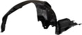 TRQ Front Left Inner Fender Liner Black Compatible with 2015-2021