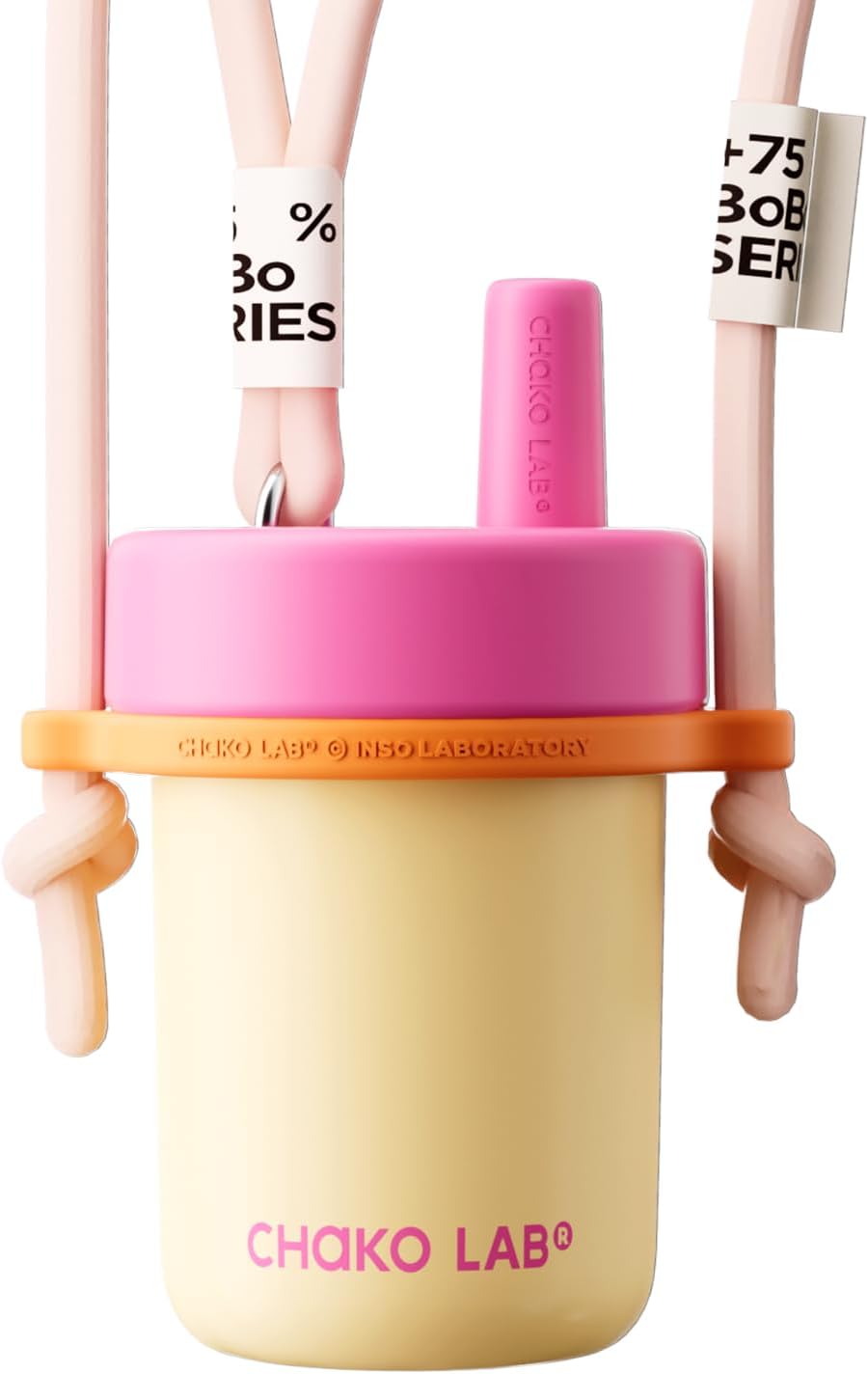 Kids Water Bottle with Carrying Rope and Straps for School