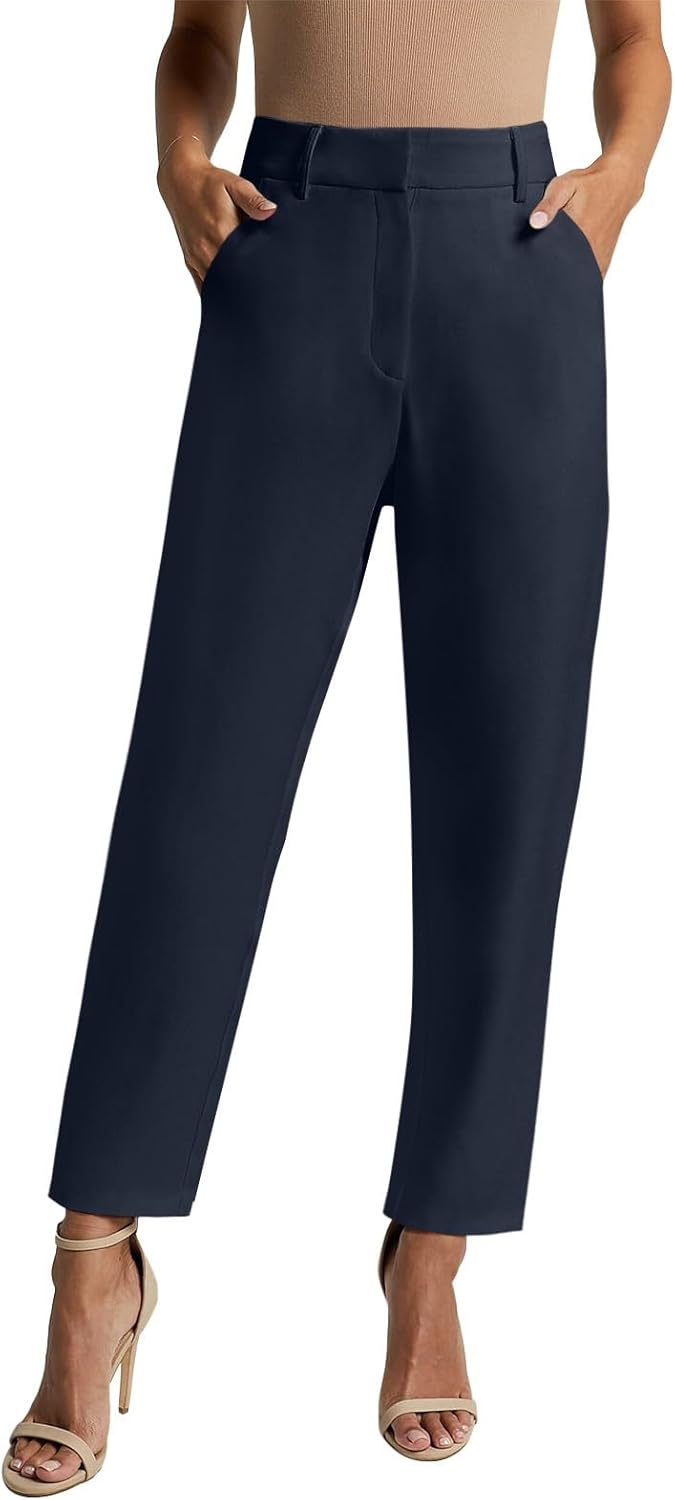 NIMIN Women High Waisted Dress Pants for Office Casual Wear