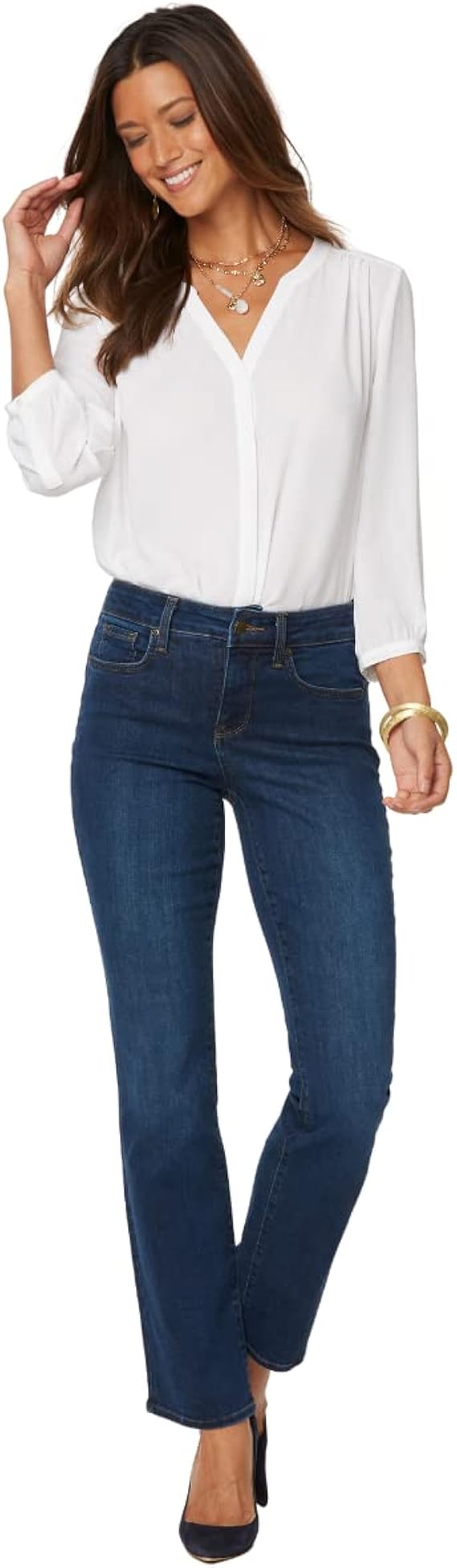 NYDJ Women's Marilyn Straight Denim Jeans for Effortless Style